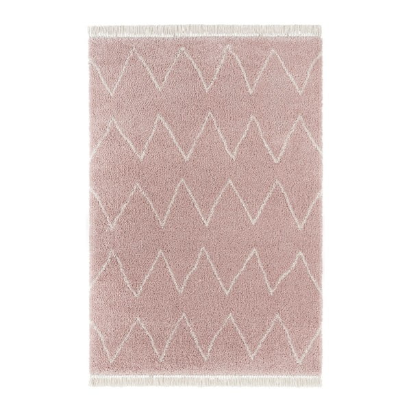 Růžový koberec Mint Rugs Rotonno, 200 x 290 cm
