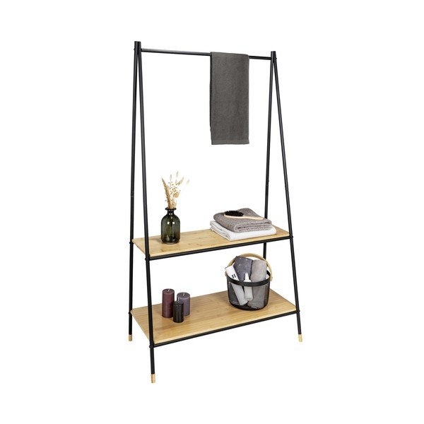 Must/loomulik metallist riietehoidja Loft - Wenko-image-4