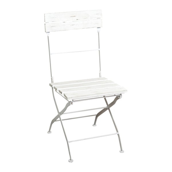 Dřevěná bílá židle Biscottini Park