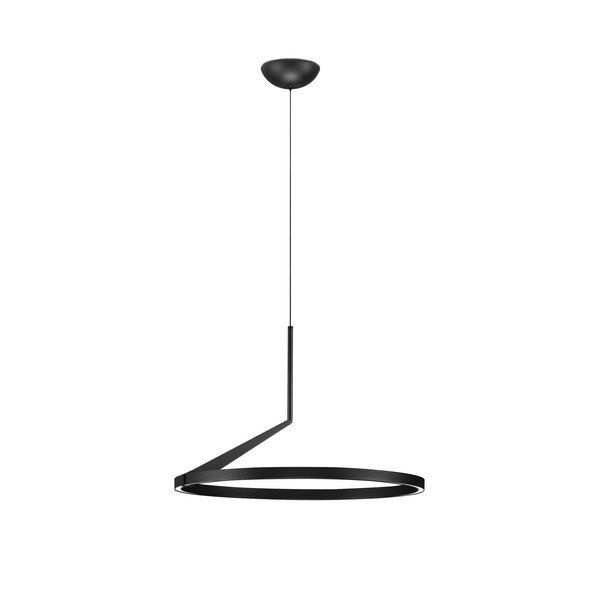 Matt must alumiiniumist LED-rippvalgusti, hämardatav, ø 60 cm Tilia - Nova Luce