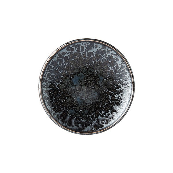 Must ja hall keraamiline taldrik Pearl, ø 17 cm Black Pearl - MIJ