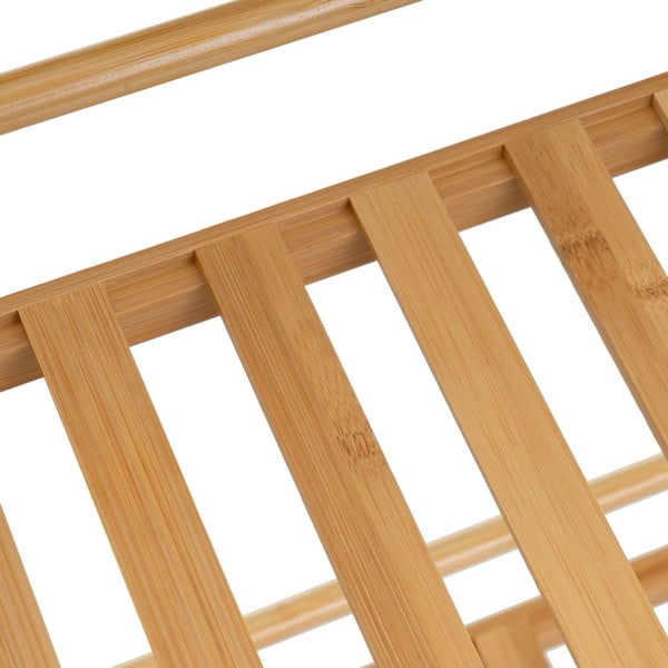 Must-bambusest ratastega riiul 44x75 cm - Casa Selección-image-4