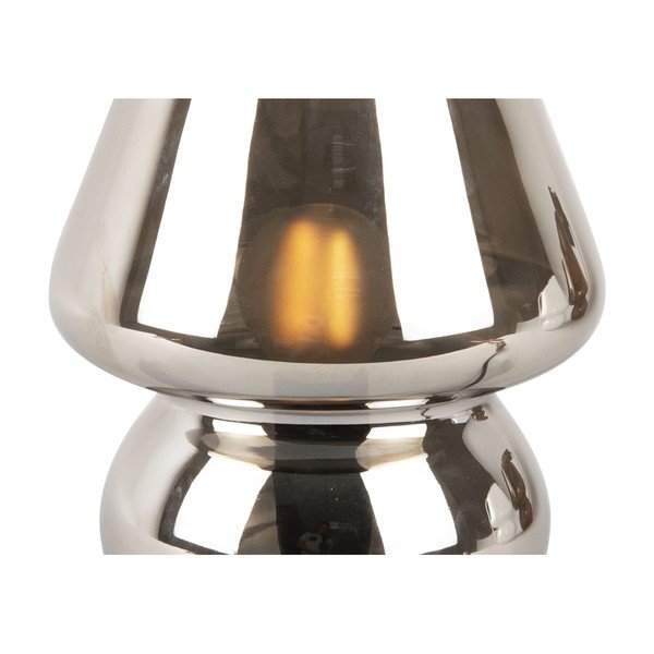 Klaasist laualamp hõbedast klaasist, kõrgus 18 cm - Leitmotiv-image-4