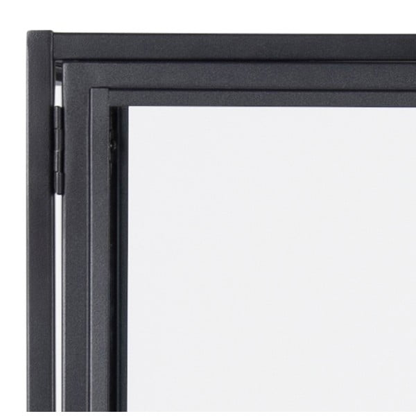 Must metallist vitriinkapp 77x150 cm Seaford - Actona-image-3