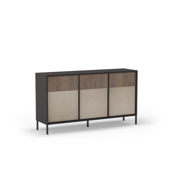 Antratsiitne-helepruun madal kummut 156x86 cm Amalia - Marckeric-image-2