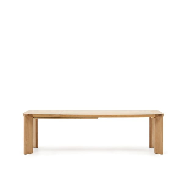 Kokkupandav söögilaud tammedekooriga 100x200 cm Jondal - Kave Home-image-3