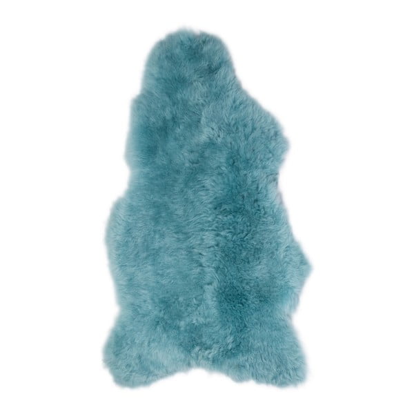 Světle modrá ovčí kožešina s krátkým chlupem Arctic Fur Lina, 90 x 60 cm