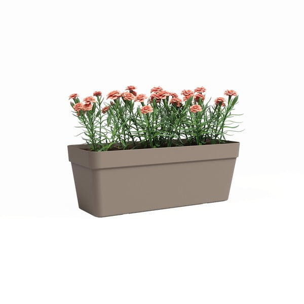 Taaskasutatud plastikust isekastev taimekast 50 cm Capri - Artevasi-image-1