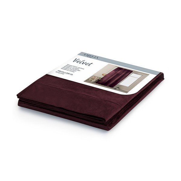 Fialový sametový závěs AmeliaHome Velvety, 245 x 140 cm-image-4