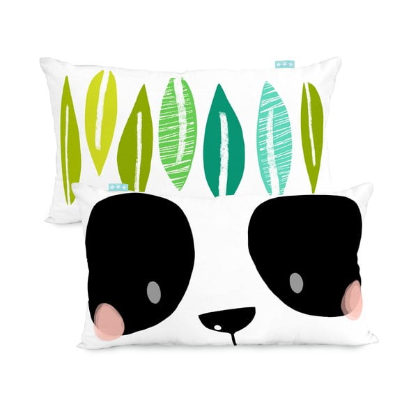 Puuvillane pööratav padjapüürileht , 50 x 30 cm Panda Garden - Moshi Moshi-image-3