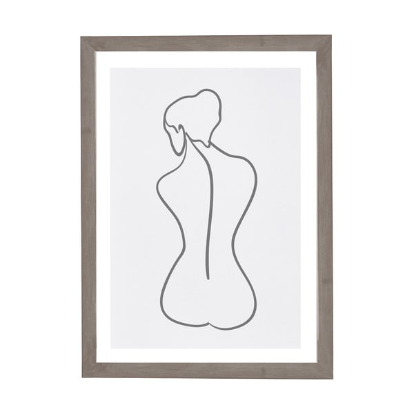 Seinamaal raamides Woman Lines, 30 x 40 cm Woman Studies 3 - Surdic