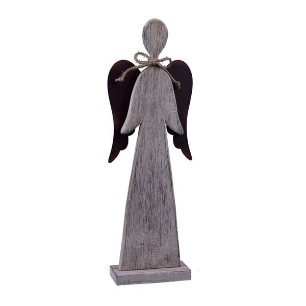 Dřevěný dekorativní anděl Ego dekor Nina, výška 40 cm