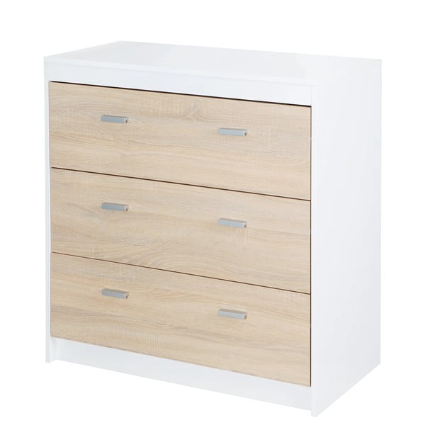 Tammedkooriga mähkimislaud valge-puiduvärvi 89x98 cm Gabriella – Roba-image-2