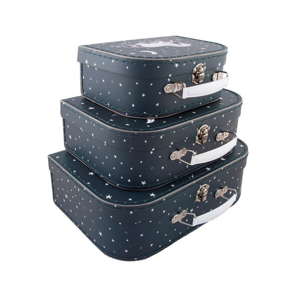 Sada 3 dětských kufříků Sass & Belle Starlight Unicorn-image-2