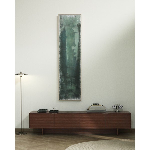 Tumepruun TV-alus 200x46x40 cm Norlen - Kave Home-image-1