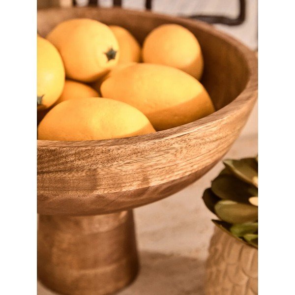 Naturaalset värvi puidust kauss, läbimõõduga 27 cm Kara - Premier Housewares-image-1