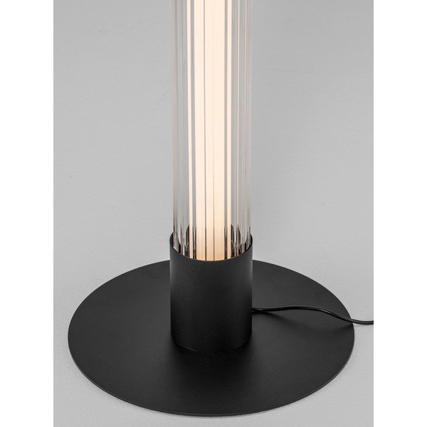 Matt must alumiiniumist hämardatav LED-põrandalamp klaasist varjuga (kõrgus 130 cm) Glovia - Nova Luce-image-2