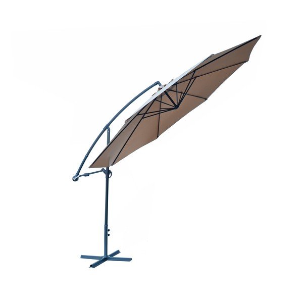 Beež päikesevarju ø 350 cm - Rojaplast-image-3