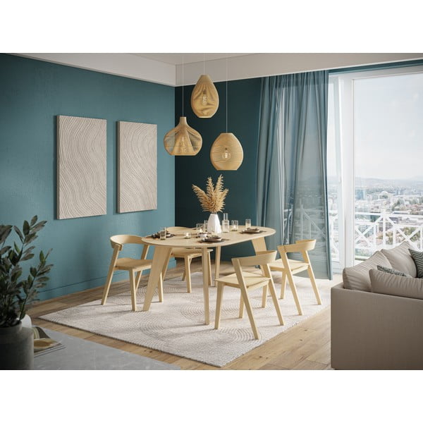 Tammedekooriga söögilaud 100x180 cm Lago - TemaHome-image-1