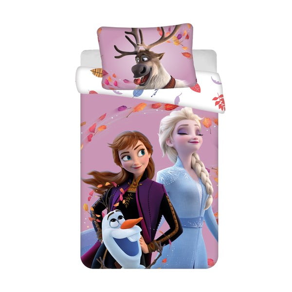 Puuvillane laste voodipesu 100x135 cm Frozen "Wind" - Jerry Fabrics