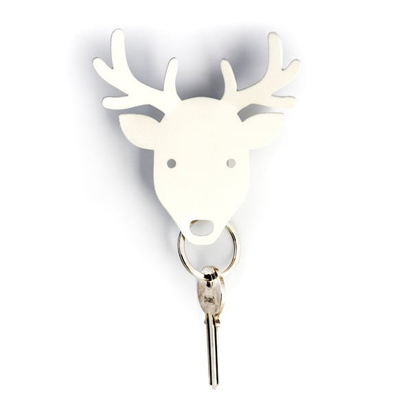 Věšák na klíče Deer, bílý