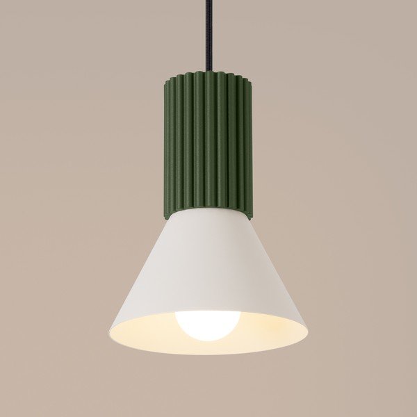 Roheline metallist ripplamp ø 14 cm Niru - Sollux-image-2