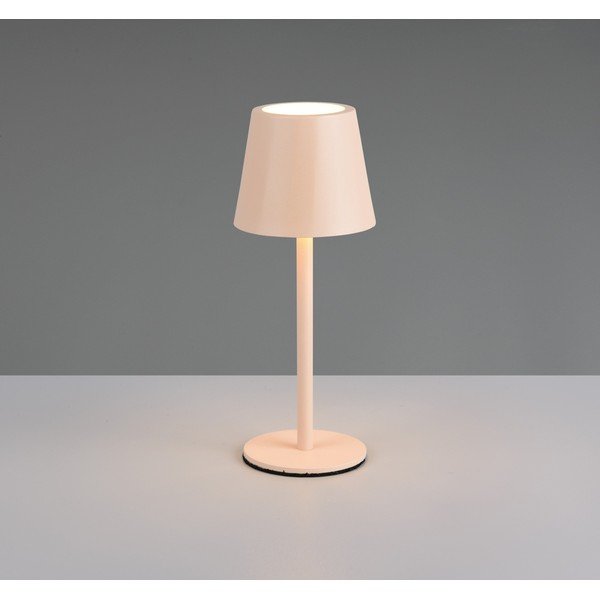 Kreem LED laualamp metallvarjuga (kõrgus 21 cm) Diaz - Reality-image-1