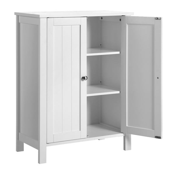 Valge vannitoakapp uksega , laius 60 cm - Songmics-image-4