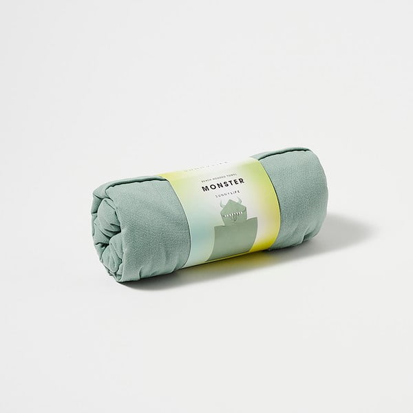 Roheline puuvillane beebipontšo 3-5 aastat Monster – Sunnylife-image-3