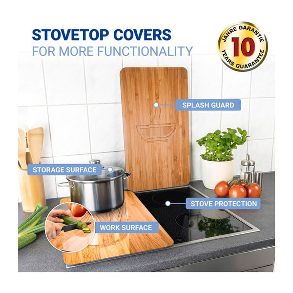 Klaasist pliidikatte komplekt 2 tk, 52 x 30 cm Lunch - Wenko-image-3