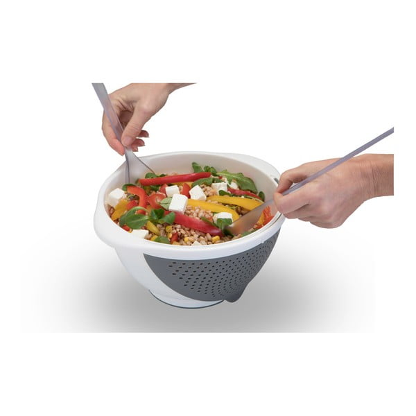 Valge kauss sõelaga 2in1 , Ø 28 cm - Metaltex-image-2