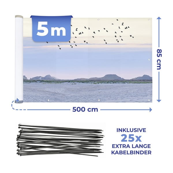 Plastikust rõdukate 500x85 cm North Sea Coast - Maximex-image-4