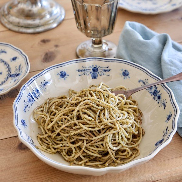 Sinine/beež keraamiline serveerimistaldrik ø 23 cm Vila - Costa Nova-image-1