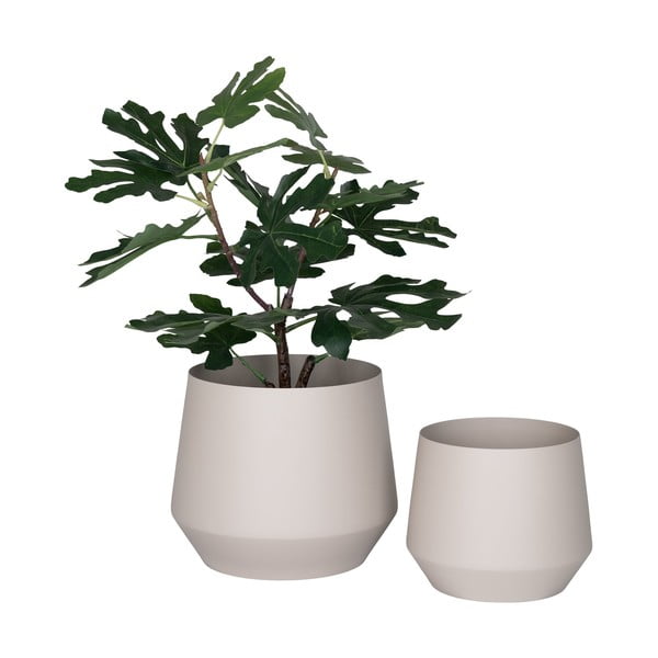 Metall lillepoti katted komplektis  2 tk ø 25 cm Trofa – House Nordic-image-2