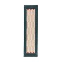 Käsitsi kootud villane jooksja naturaalses/rohelises värvitoonis 60x230 cm Apex Border Wool - Flair Rugs