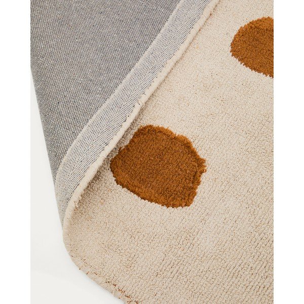 Kreem pestav/käsitsi kootud puuvillane laste vaip 90x150 cm Tandani - Kave Home-image-4