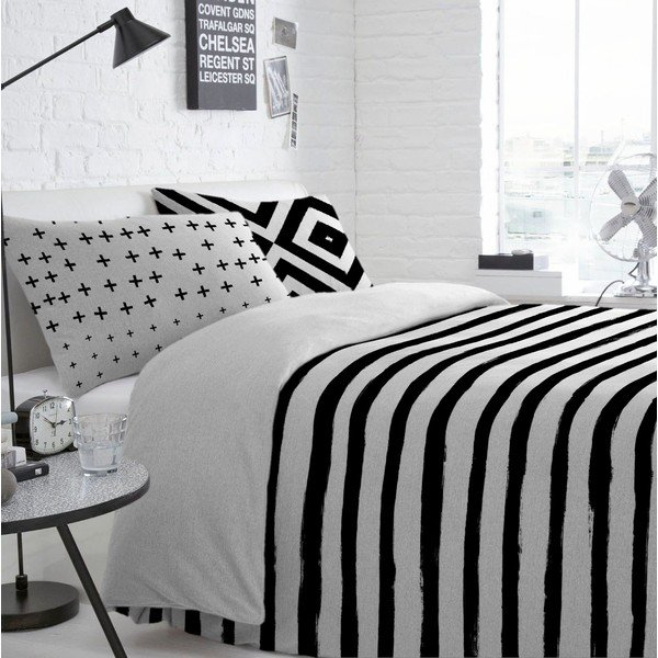 Puuvillane pajalapitekk triibuline, 200 x 200 cm Nordica - Blanc-image-4