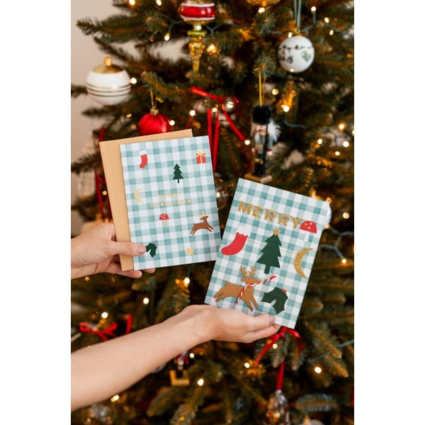 Jõulukaardid 13x18 cm Merry Christmas – Meri Meri-image-1