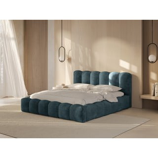 Sinine kaheinimesevoodi koos panipaigaga 160x200 cm Lupine - Micadoni Home