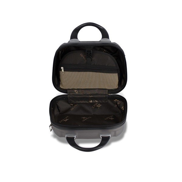 Šedý dámský příruční cestovní kufřík My Valice SMART BAG LASSO Make Up & Hand Suitcase-image-3