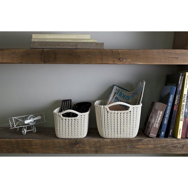 Valge hoiukorv , 3 l Knit - Curver-image-1