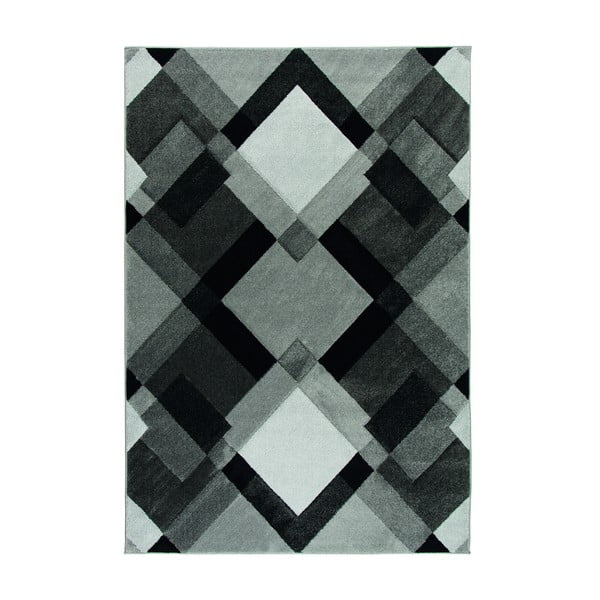 Šedý koberec Flair Rugs Nimbus Grey White, 160 x 230 cm