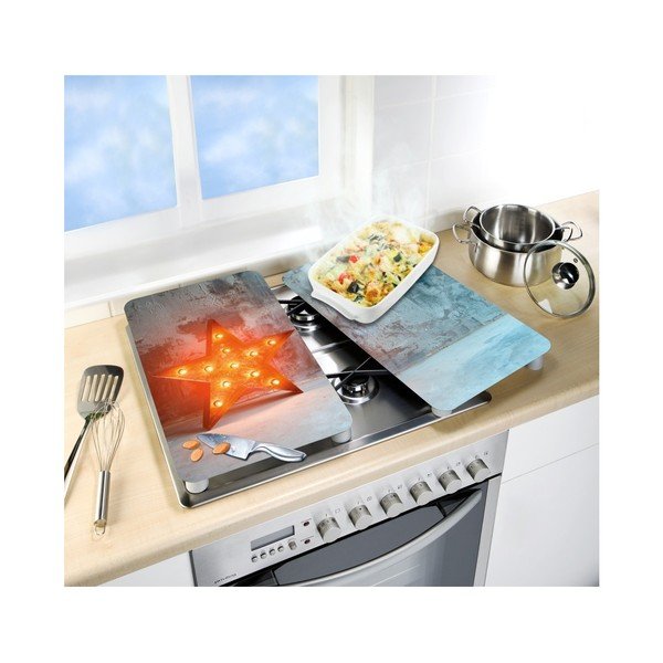 Klaasist pliidikatte komplekt 2 tk, 52 x 30 cm Star - Wenko-image-1