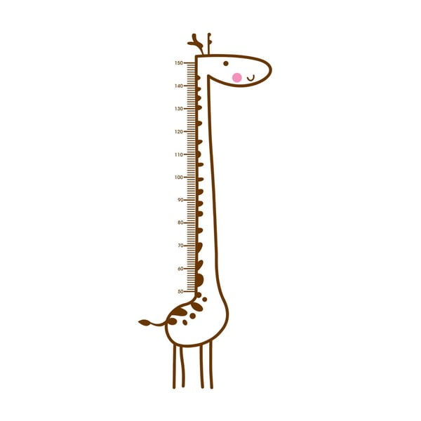 Dekorativní samolepka Giraffe Draw, 160x59 cm