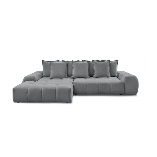 Tumehall šenilldiivanvoodi/panipaigaga nurgadiivan (vasak nurk/diivanvoodiga) Everest - Bobochic Paris