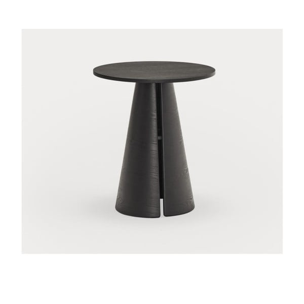 Ümmargune söögilaud saarepuidu dekooriga ø 65 cm Cep - Teulat-image-4