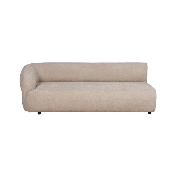 Beež šenillist diivan (vasak nurk) 199 cm Minimal - Ixia