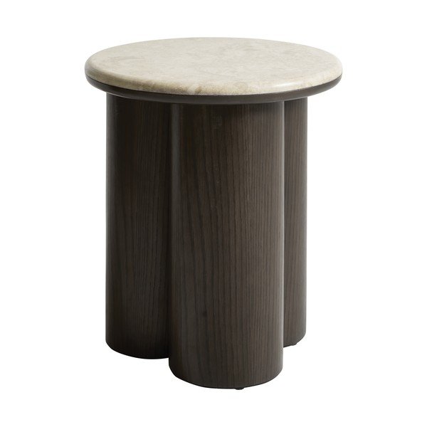 Ümmargune abilaud marmorist pealispinnaga ø 45 cm Piazze - Unique Furniture