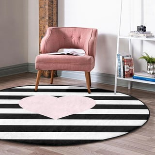 Must-valge laste vaip ø 120 cm Comfort - Mila Home