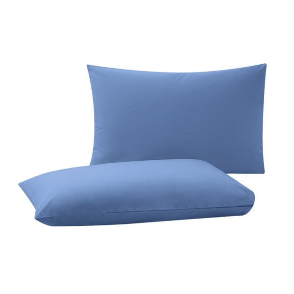 Sada 2 modrých povlaků na polštáře Bella Maison Basic, 50 x 70 cm